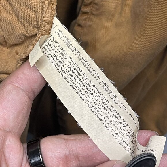 Mango Casual Womens Open Front Bronze Lightweight Jacket With Tab Sleeves XS - Picture 3 of 5